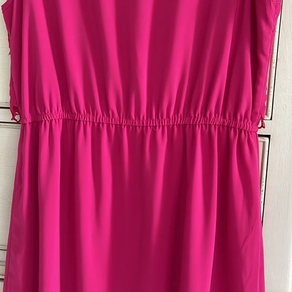 Spense Pink sleeveless dress with bodice ruffle size 6 - Picture 4 of 6